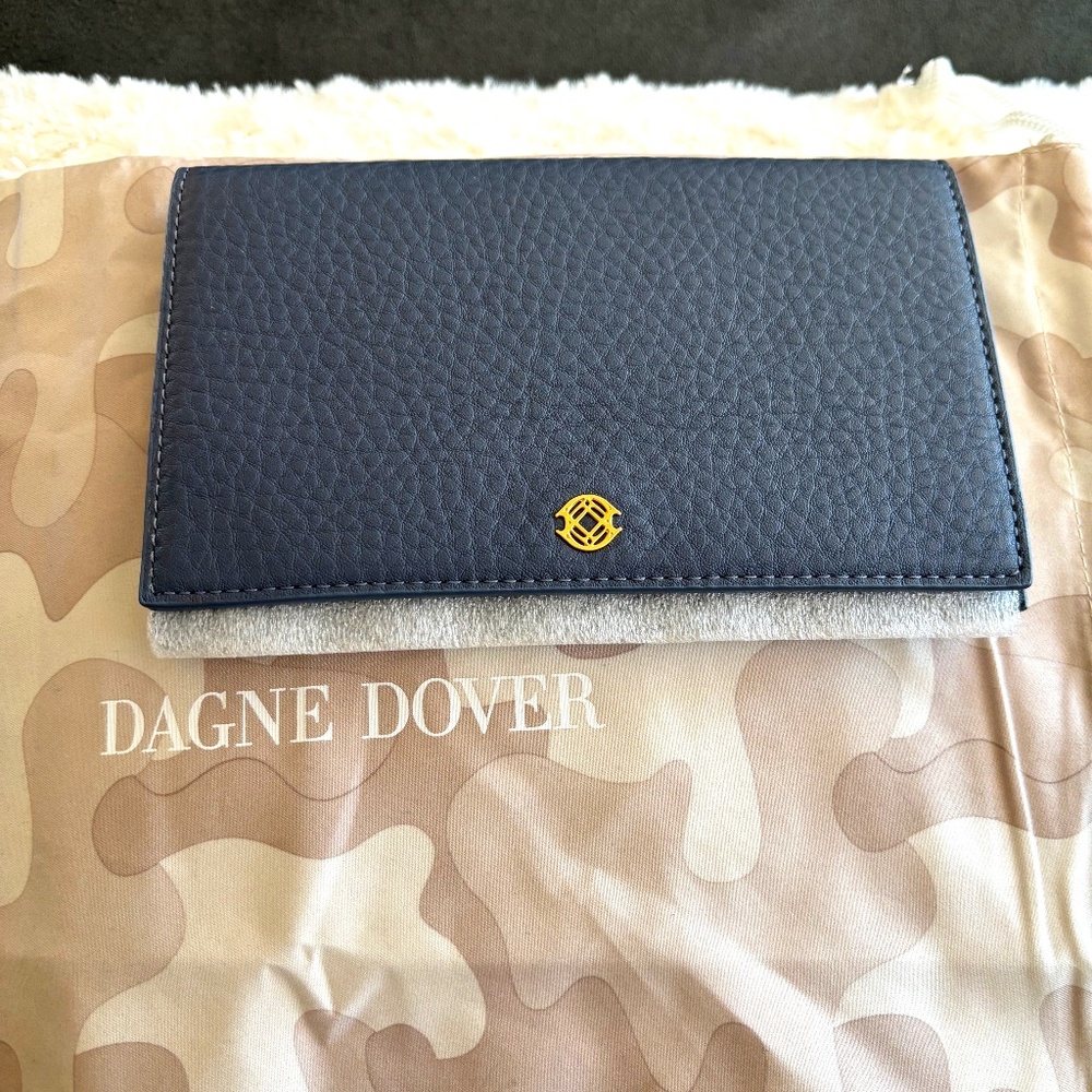 Dagne Dover ash blue accordion travel wallet